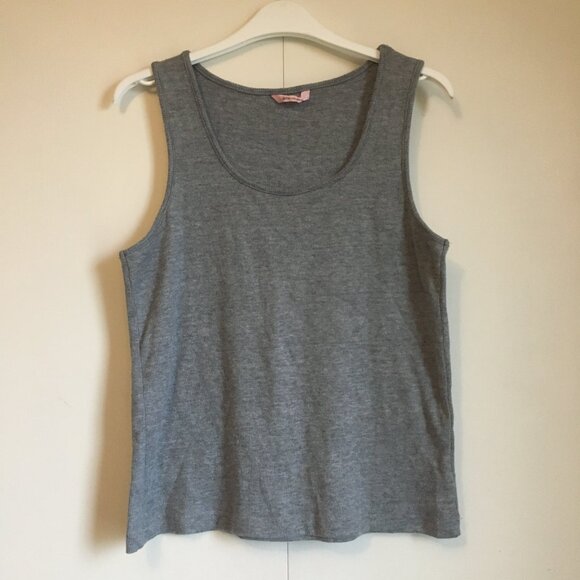 Grey Knit Thin Ribbed Tank Top - Picture 9 of 15